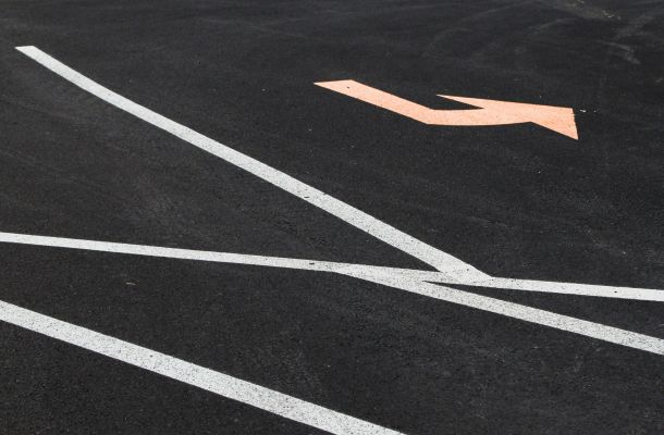 All Seasons Painting Parking Lot Stall and Arrow